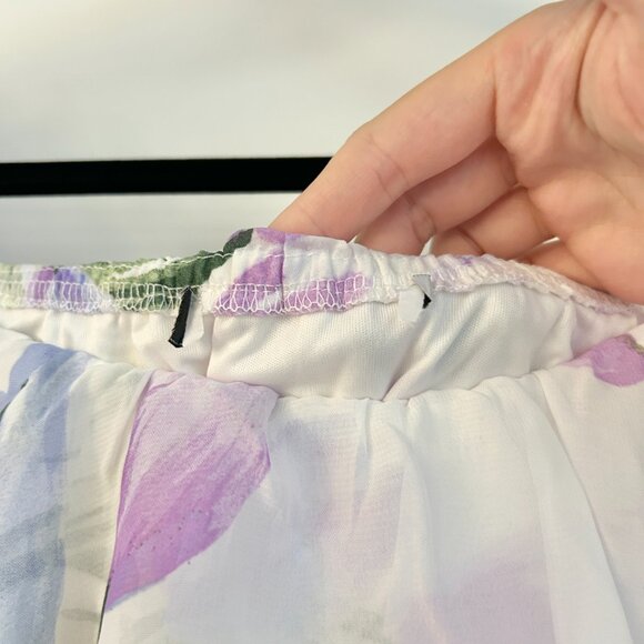 Baltic Born Off Shoulder Ivory Lavender Floral Maxi Dress Daphne Size XL NWOT - Picture 9 of 9